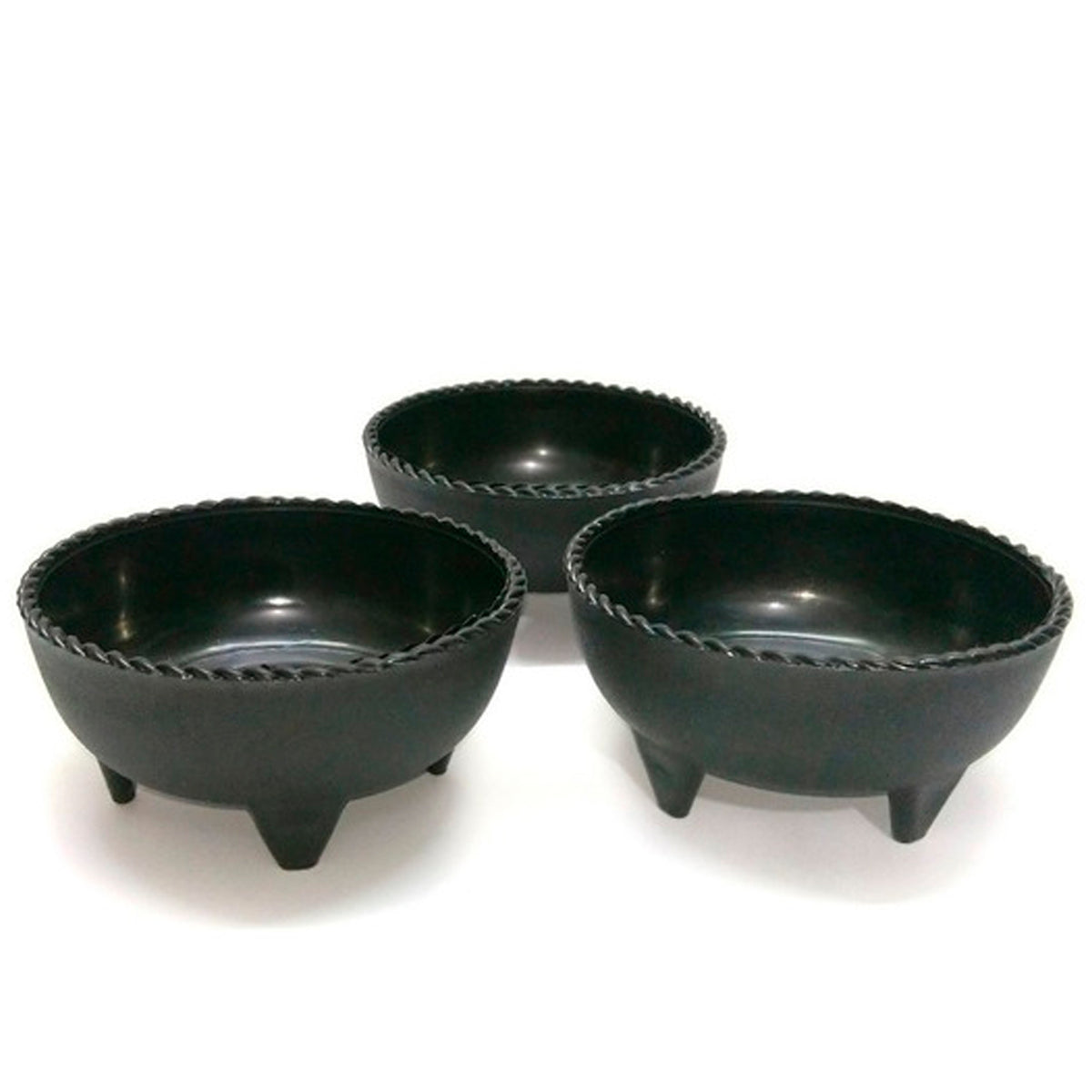 PAQ. #43 (3 MOLCAJETES SALSEROS)