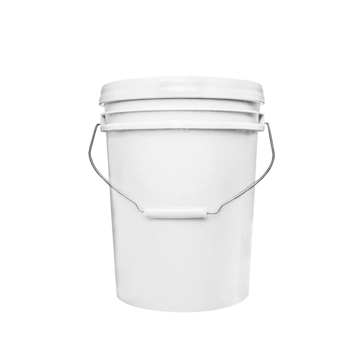CUBETA INDUSTRIAL C/TAPA Y ASA 10 LTS. BLANCA