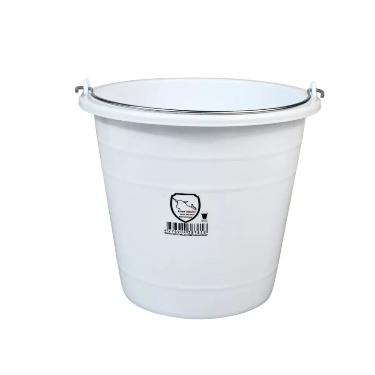 CUBETA PLASTICO 8 LTS. BLANCA
