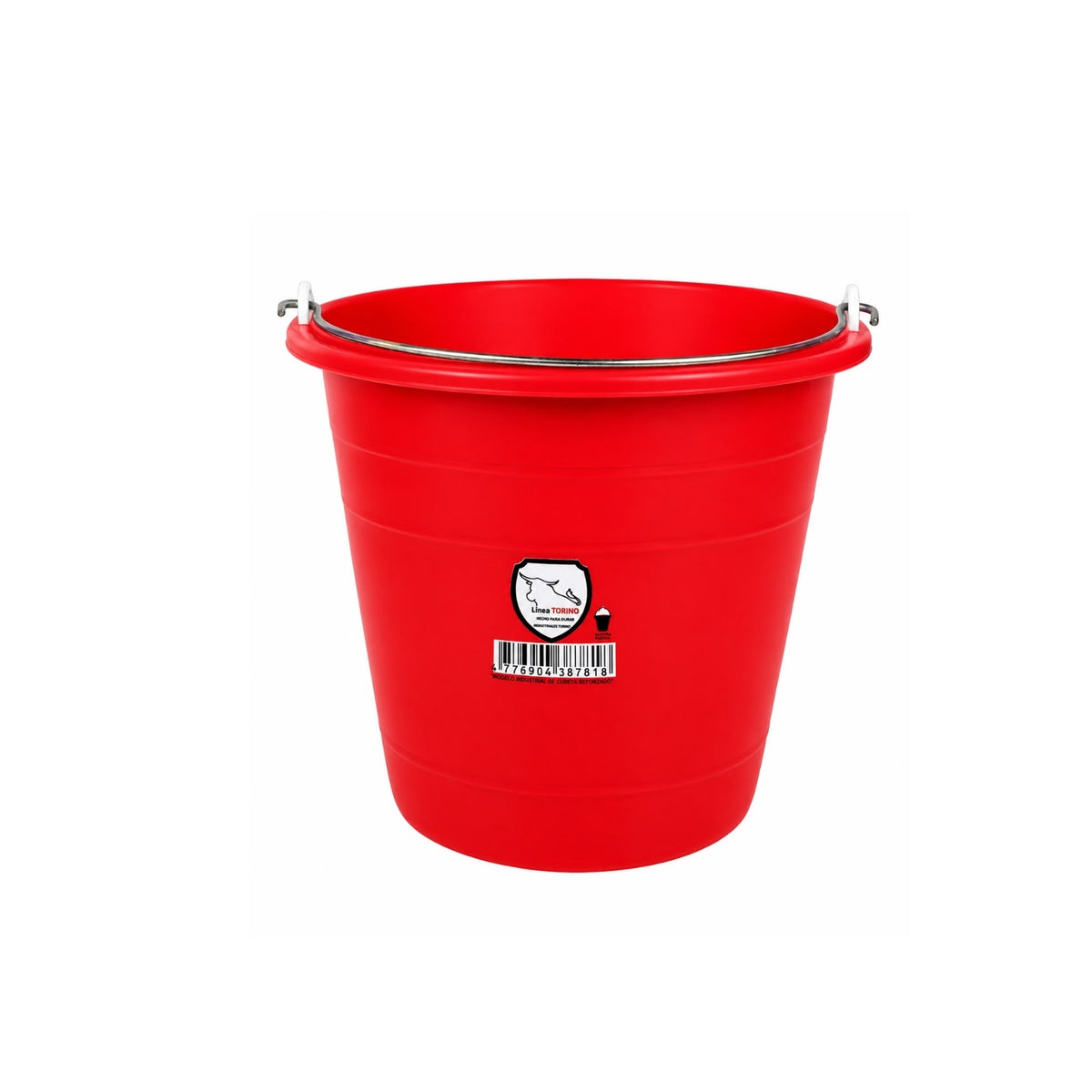 CUBETA PLASTICO 4 LTS. ROJA