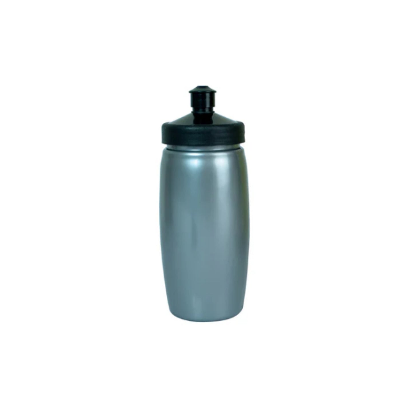 CILINDRO ESFERA CON TAPA CHUPON 600 ML. GRIS, BLANCO Y CRISTAL