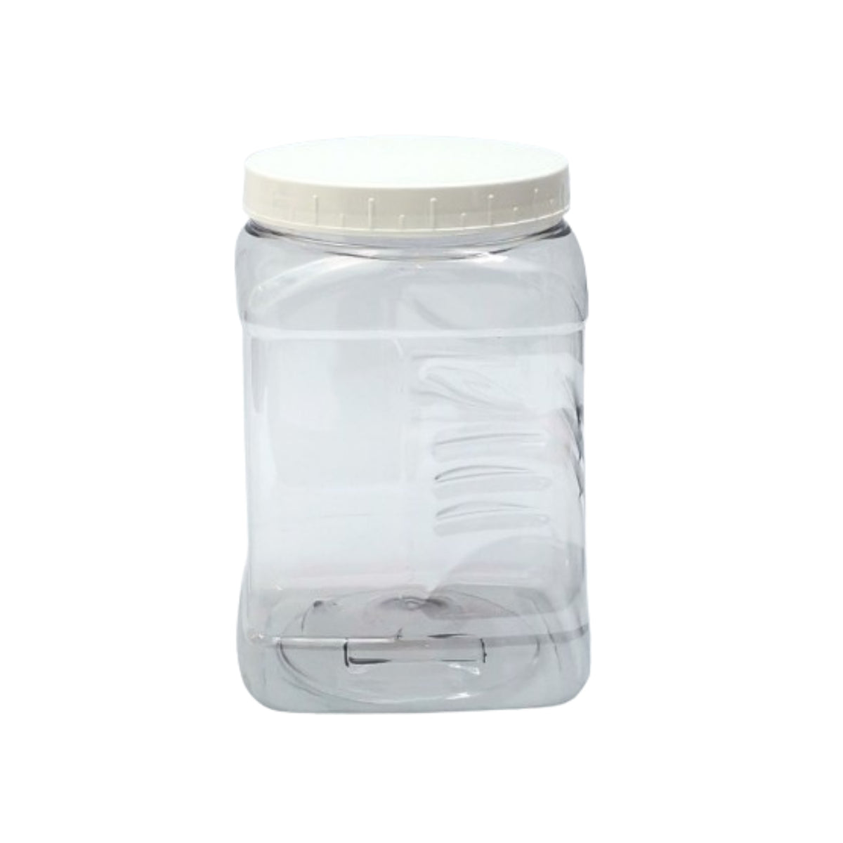 VITROLERO CUADRADO CON TAPA LISA 1.89 LTS. (1/2 GAL) TRANSPARENTE
TAPA BLANCA