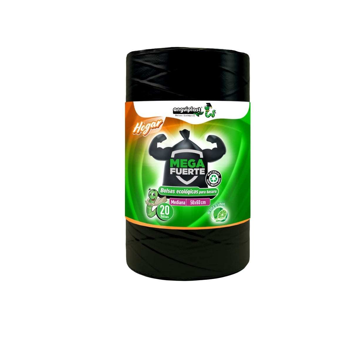 BOLSA PARA BASURA LINEA HOGAR EN ROLLO 50X60 AROMA LIMON