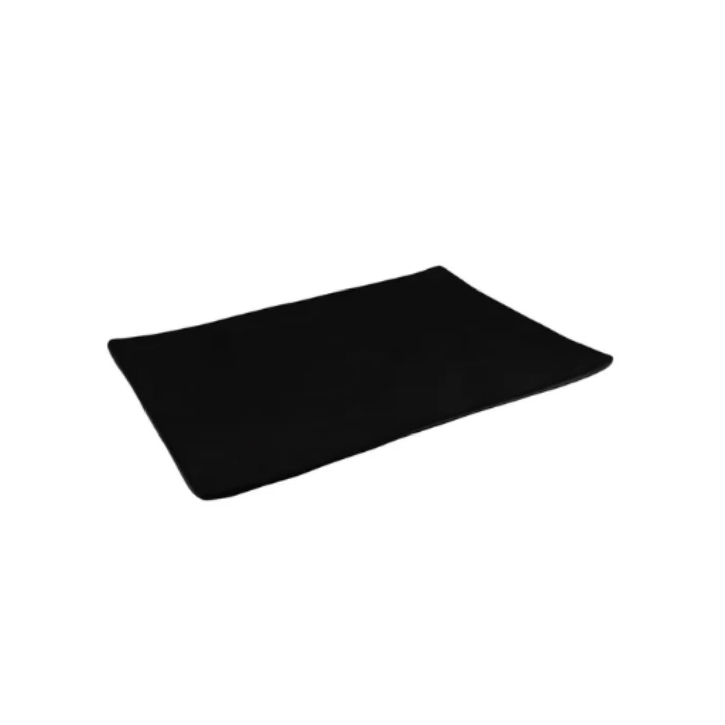 PLATO RECTANGULAR 20 CMS. MELAMINA JET BLACK