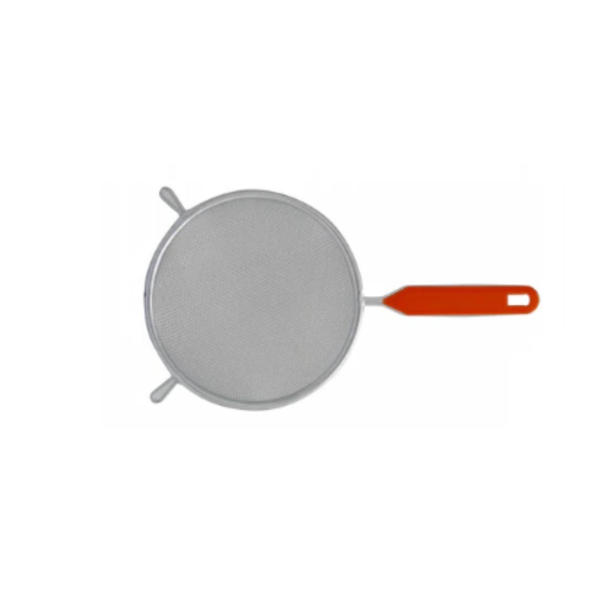 COLADOR CROMADO 14CM MANGO PLASTICO NARANJA 022-006-014