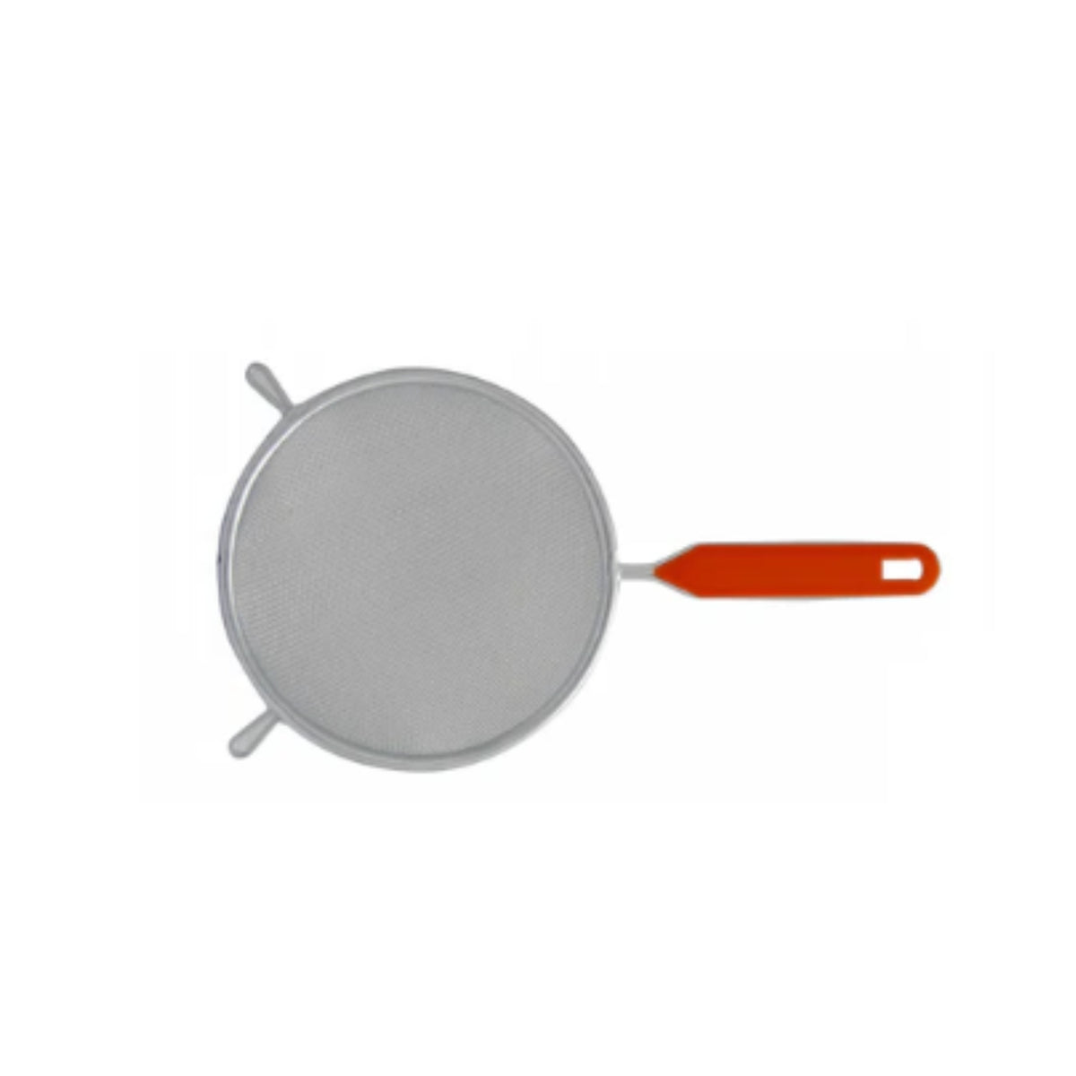 COLADOR CROMADO 20 CMS. MANGO PLASTICO ROJO 022-006-020