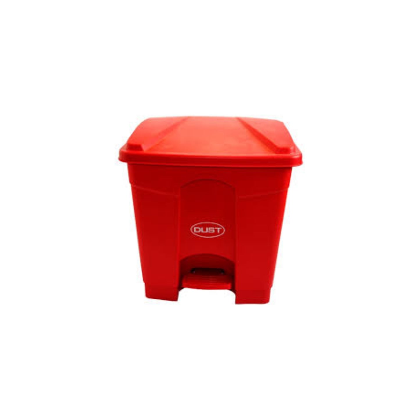 BASURERO CUADRADO DE 30 LT CON PEDAL MEDIDAS 40X41X45 (CM) ROJO DUST7330R