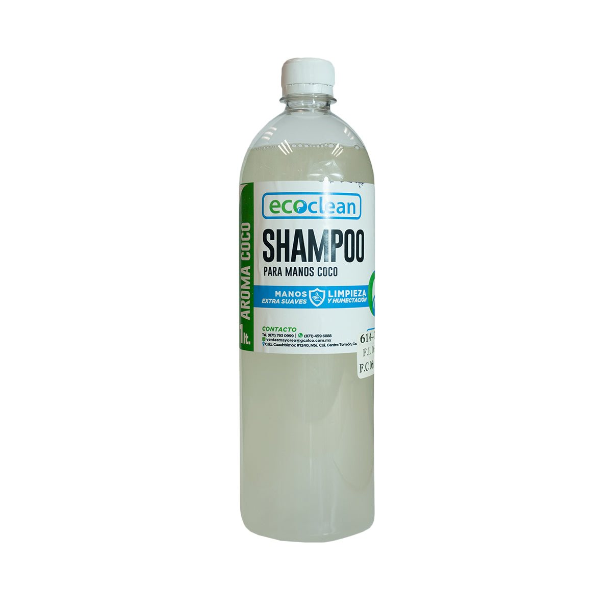 JABON PARA MANOS COCO "ECOCLEAN" LITRO.