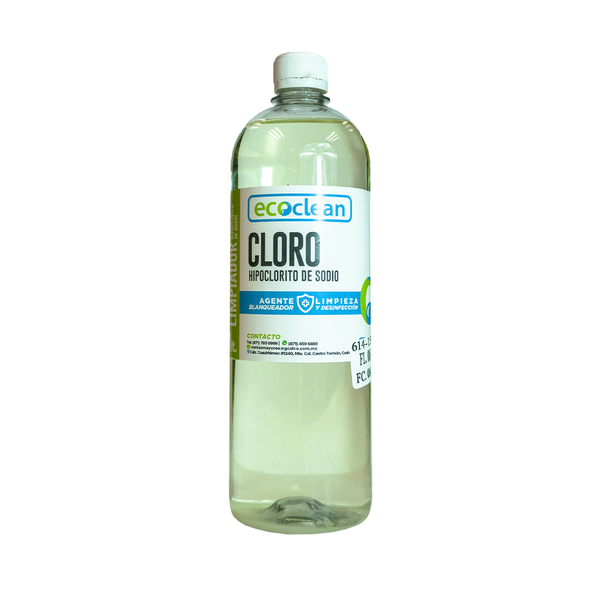 CLORO "ECOCLEAN" LITRO.