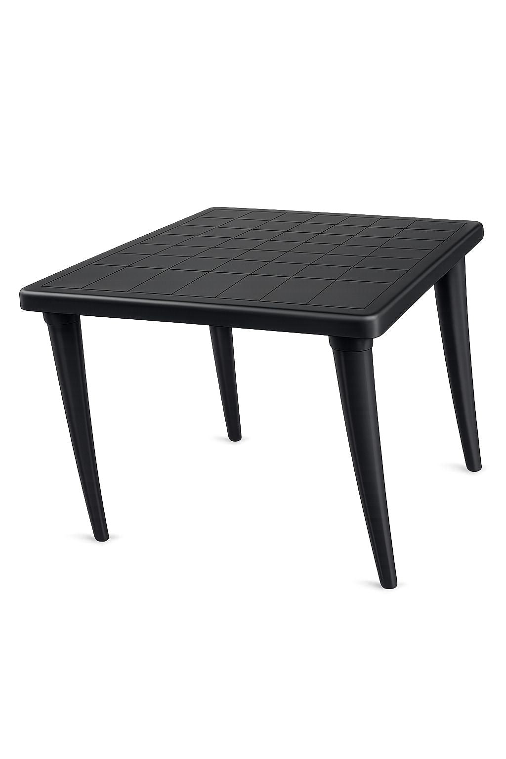MESA CUADRADA NEGRA LISA PA003-N