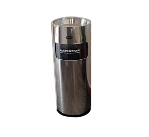 BOTE PORTA EXTINTOR ACERO INOX. 17 LTS. C/MICA Y GRAVA DUST9580M