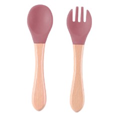 SET DE CUBIERTOS (CUCHARA Y TENEDOR) E-256601 WINE RED