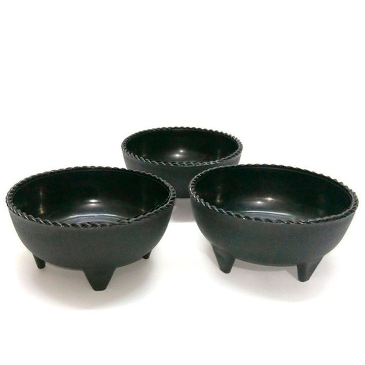 PAQ. #43  (3 MOLCAJETES SALSEROS)