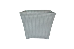 Foto de maceta rattan chica cuadrada l16 a 13 gris oxford mrch0046 — Alco Distribuidora Torreón mayoreo