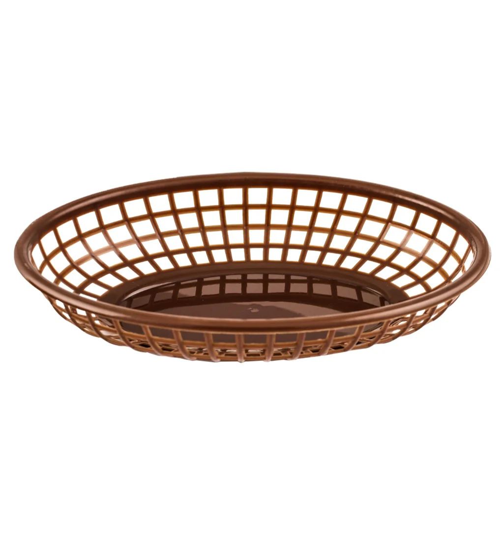 CANASTA FAST FOOD OVAL 23X15X4CM, CAFÉ TCANQPI061BR3