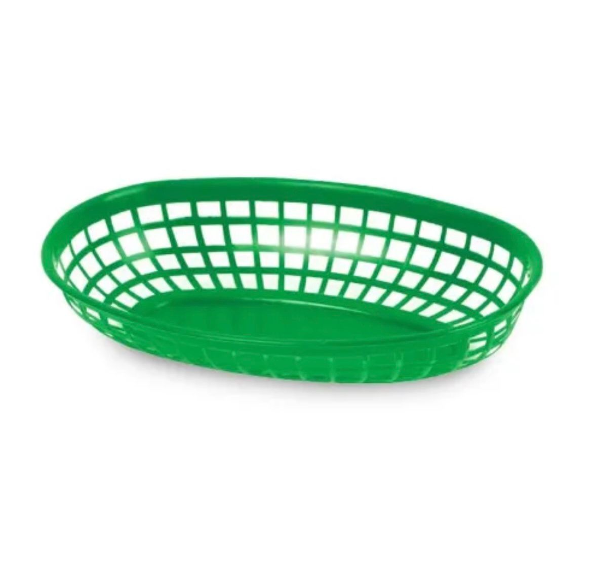 CANASTA FAST FOOD OVAL 23X15X4CM, VERDE TCANQPI061GR3