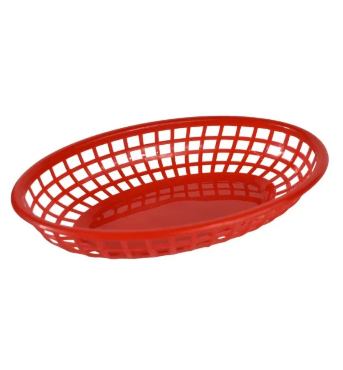 CANASTA FAST FOOD OVAL 23X15X4CM, ROJO TCANQPI061RD3