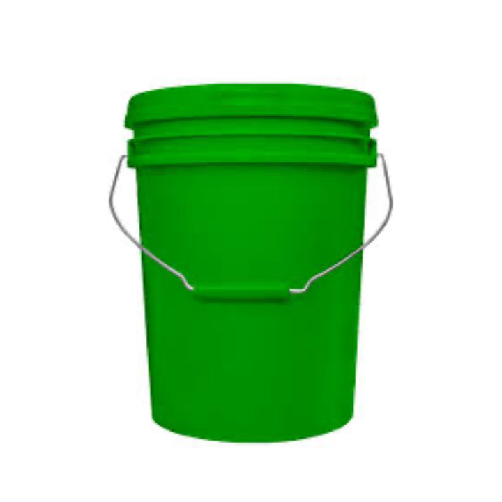 CUBETA INDUSTRIAL C/TAPA Y ASA 10 LTS. VERDE