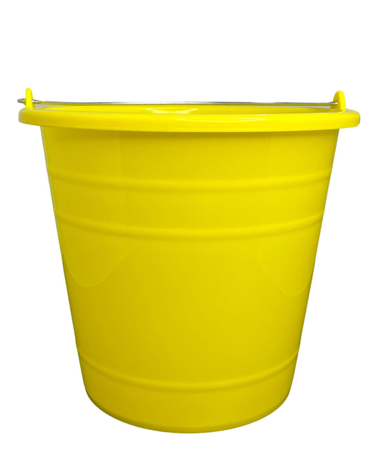 CUBETA PLASTICO 10 LTS.  AMARILLA