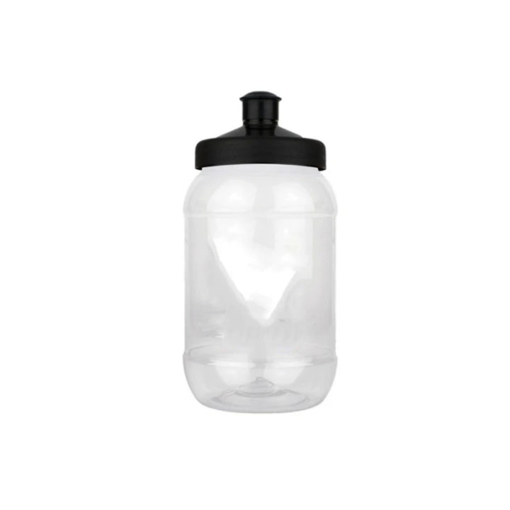 TARRO LISO TRANSPARENTE CON TAPA CHUPON COLORES SURTIDOS 500 ML.