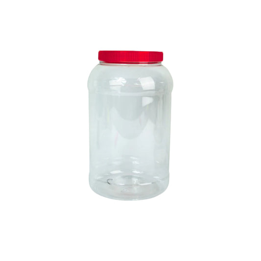 VITROLERO LISO CON TAPA LISA 3.78 LTS. (1 GAL)  TRANSPARENTE
TAPA BLANCA