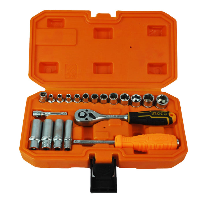 SET DE MATRACA 20 PZS 1/4" HKTS14201