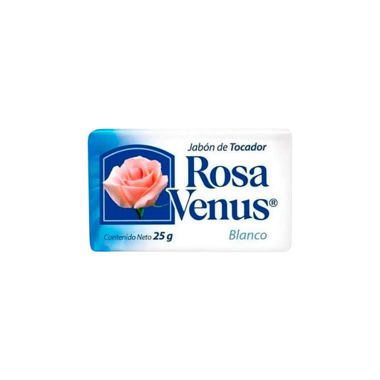 JABON TOCADOR ROSA VENUS BCO 25 GR