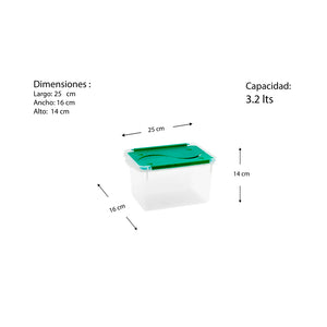 CAJA  MULTICOSITAS  38021C COLORES SURTIDOS  2 LTS