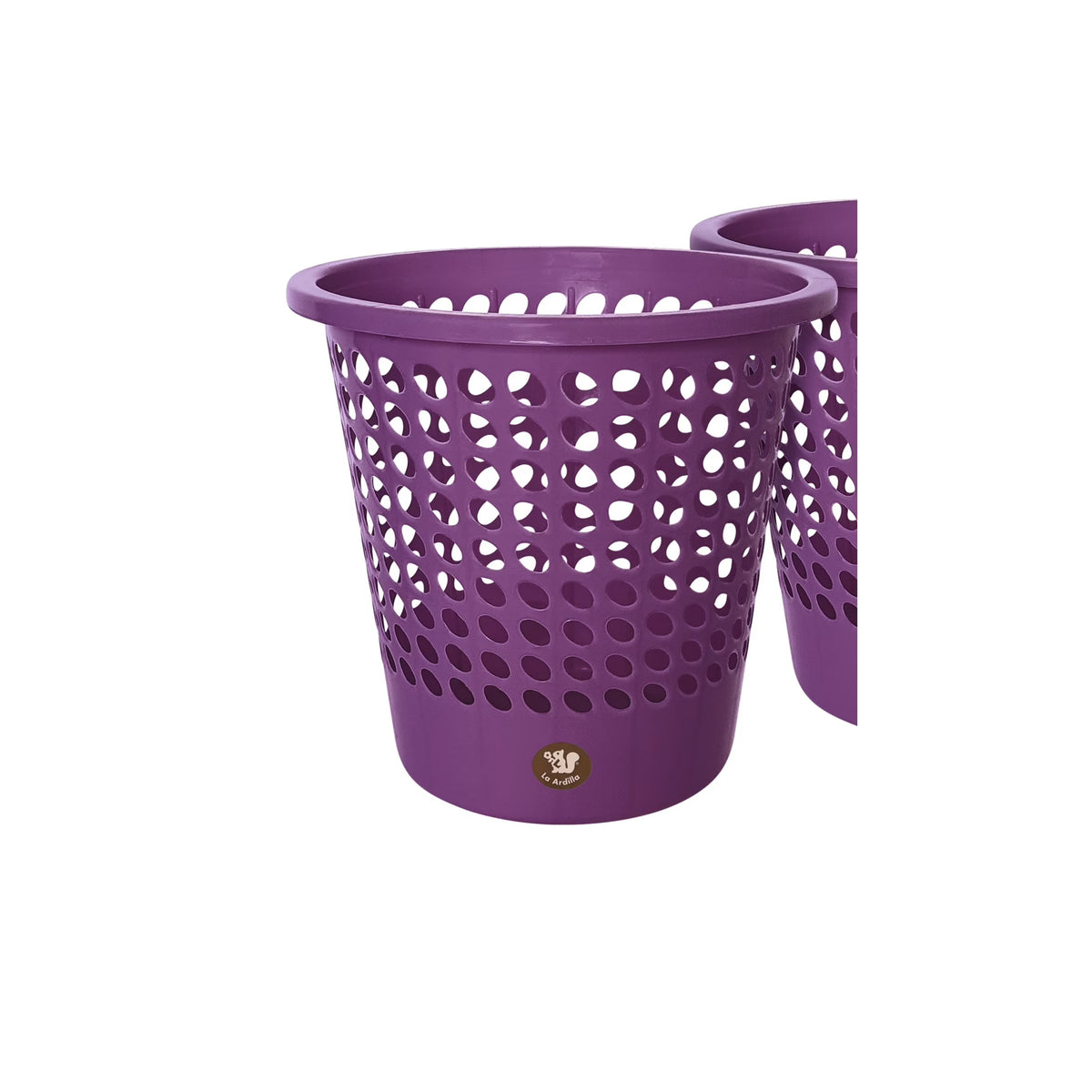 CESTO PAPELERO OVAL D28 A 26 MORADO CEPAOV009