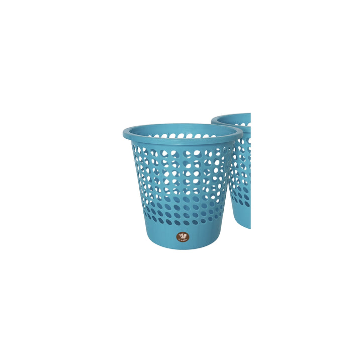 CESTO PAPELERO OVAL D28 A 26 AZUL CAPRI CEPAOV008