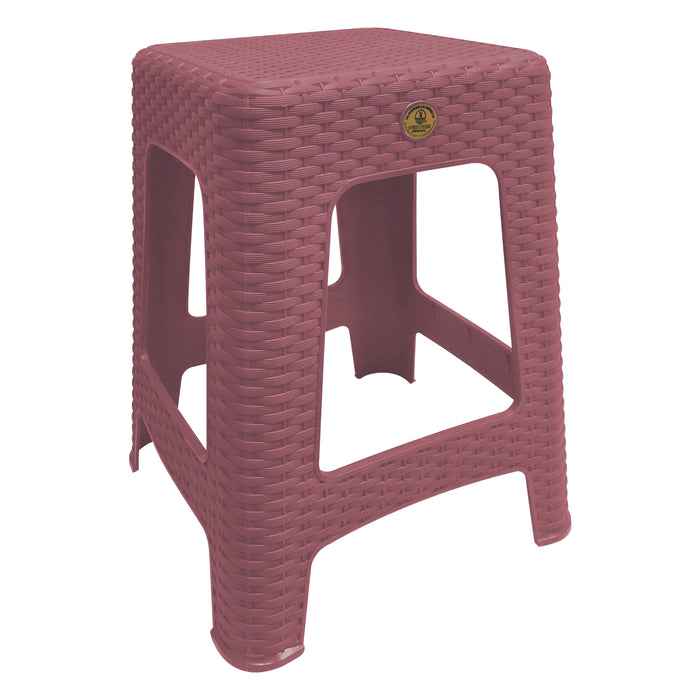 BANCO RATTAN CUADRADO L36 A 45  ROSA MAGNOLIA BARC0077