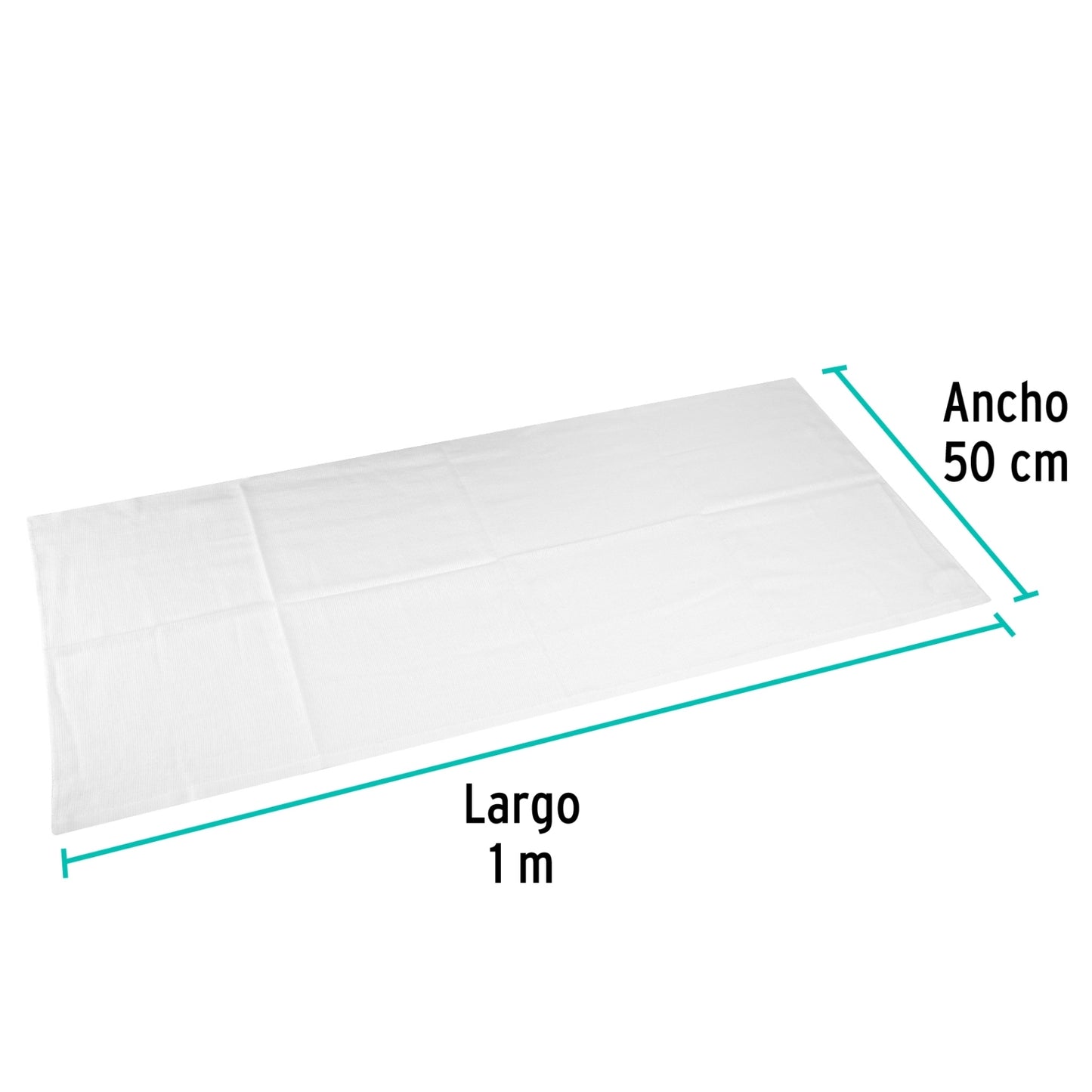 FRANELA ALCO BLANCA 60 CMS DE ANCHO (METRO)