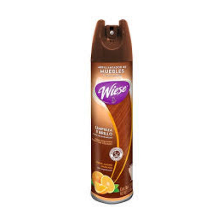 LIMPIADOR DE MUEBLES (AEROSOL) AROMA NARANJA "WIESE" 400 ML