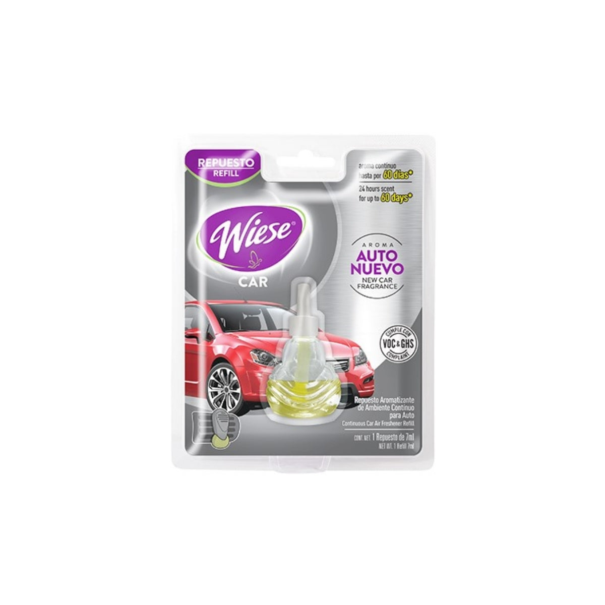 AROMATIZANTE PARA AUTO AUTO NUEVO "WIESE" 7 ML.