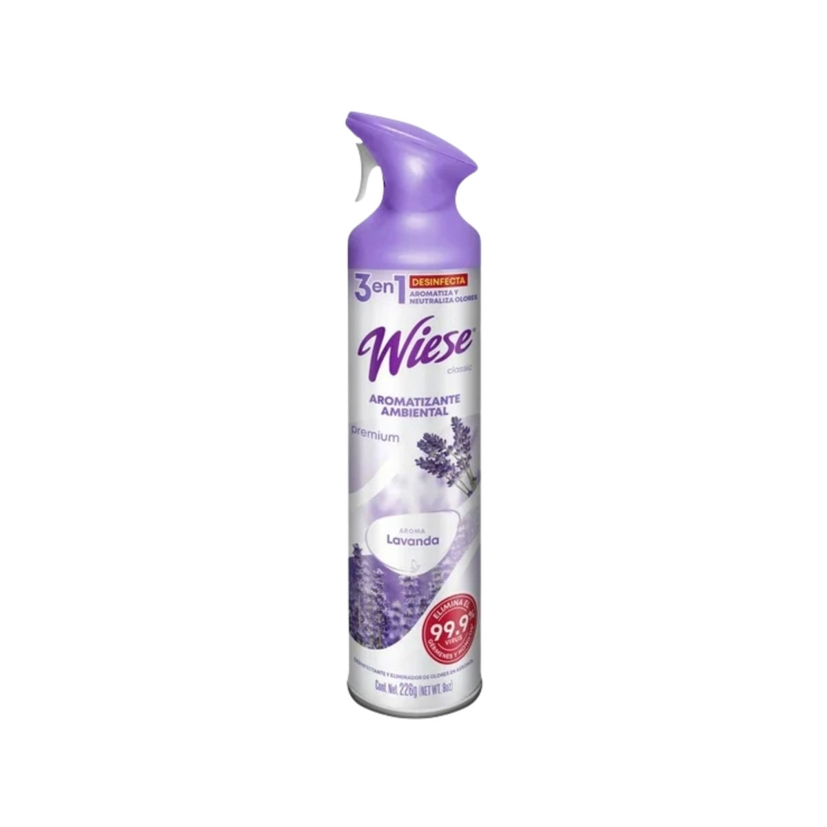 AROMATIZANTE EN AEROSOL PREMIUM LAVANDA "WIESE"  8 OZ.