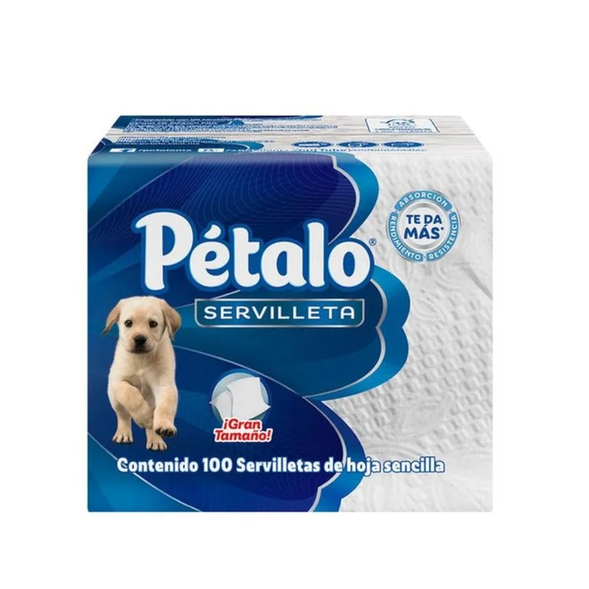 SERVILLETA PETALO BLANCA CON 100 PIEZAS