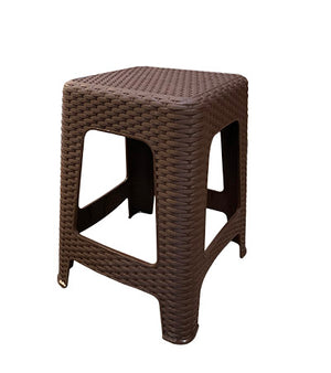 Foto de banco rattan cuadrado l36 a 45 chocolate barc0006 — Alco Distribuidora Torreón mayoreo