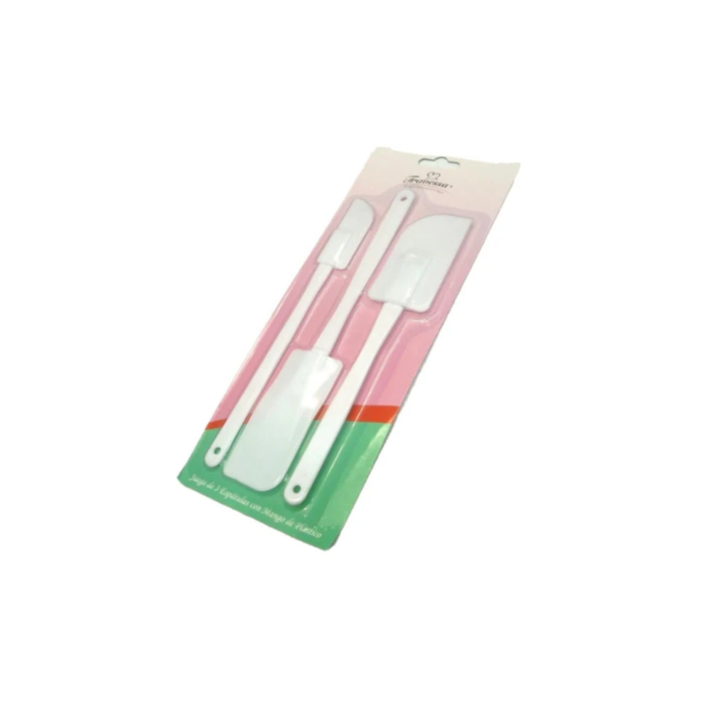 JUEGO 3 PZAS DE ESPATULA  MANGO PLASTICO 020-001-021