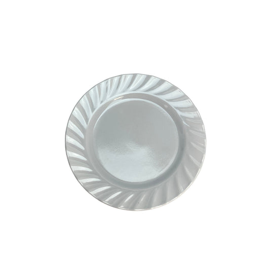 PLATO TRINCHE ONDULADO 10" MELAMINA BLANCA 103-009-006