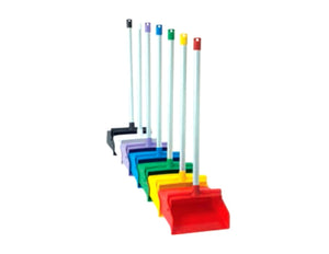 RECOGEDOR DE PLASTICO COLOR ROJO CON BASTON DUST-PRO 9102R