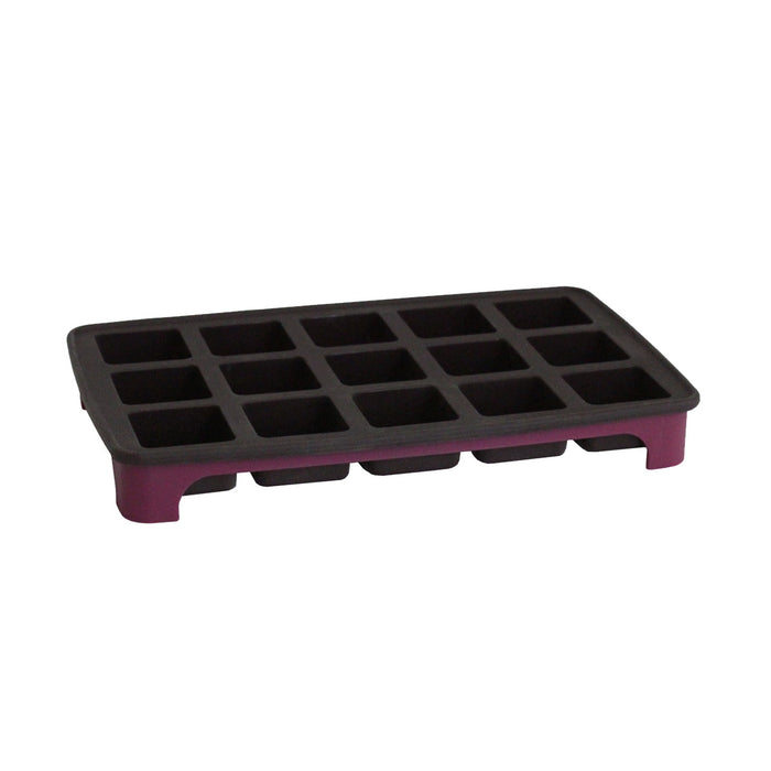 MOLDE PARA CHOCOLATE , GOLOSINAS, CARAMELOS ETC, CON BASE " CUADROS" 222212