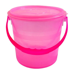 CUBETA  LECHERA C/TAPA 5 LTS. COLOR