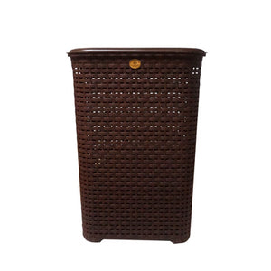 CESTO RATTAN C/TAPA L45.5X33 CHOCOLATE CESR0006