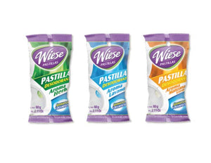 PASTILLA AROMATIZANTE CON GANCHO (COLORES SURTIDOS) "WIESE" 60 GRS.