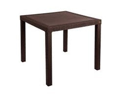 Foto de mesa tipo rattan chocolate — Alco Distribuidora Torreón mayoreo