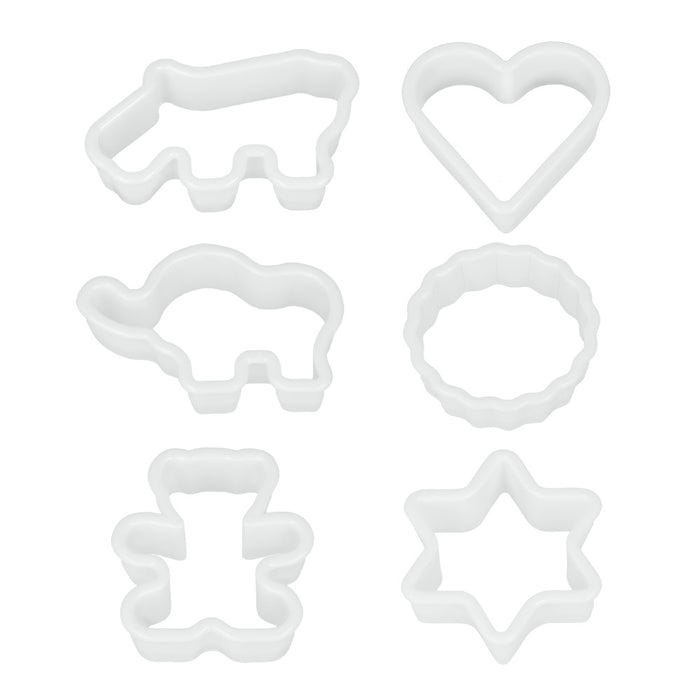 FIGURAS PARA GALLETAS EN PLÁSTICO ( 6 PIEZAS) 259105