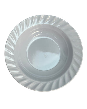 Foto de plato sopero ondulado 8.5" melamina blanca 103-009-005 — Alco Distribuidora Torreón mayoreo