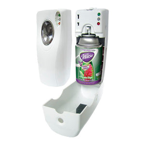 DISPENSADOR PROGRAMABLE PARA AROMATIZANTE EN AEROSOL "WIESE"
