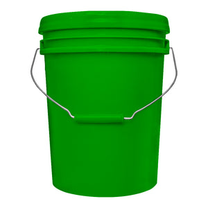 CUBETA INDUSTRIAL C/TAPA Y ASA 10 LTS. VERDE