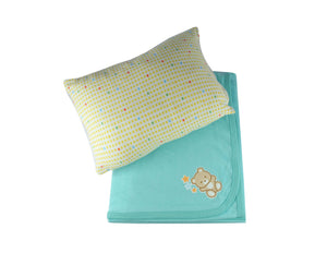 JUEGO DE SABANA Y ALMOHADA.  AMARILLO   (PAQ.54) E-70516